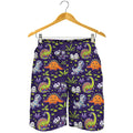 Cute Dino Halloween Pattern Print Men's Shorts