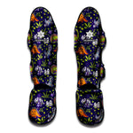 Cute Dino Halloween Pattern Print Muay Thai Shin Guard
