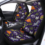Cute Dino Halloween Pattern Print Universal Fit Car Seat Covers