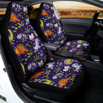 Cute Dino Halloween Pattern Print Universal Fit Car Seat Covers