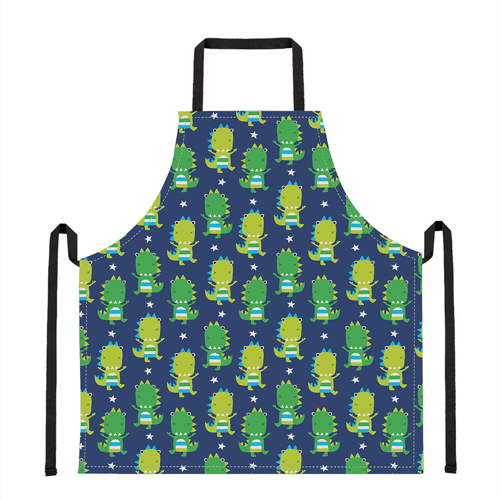 Cute Dino T-Rex Pattern Print Apron
