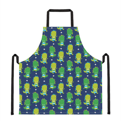 Cute Dino T-Rex Pattern Print Apron