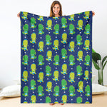 Cute Dino T-Rex Pattern Print Blanket