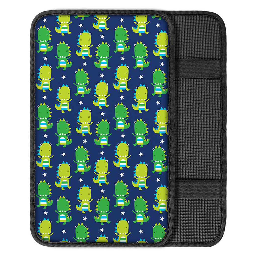 Cute Dino T-Rex Pattern Print Car Center Console Cover