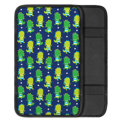 Cute Dino T-Rex Pattern Print Car Center Console Cover