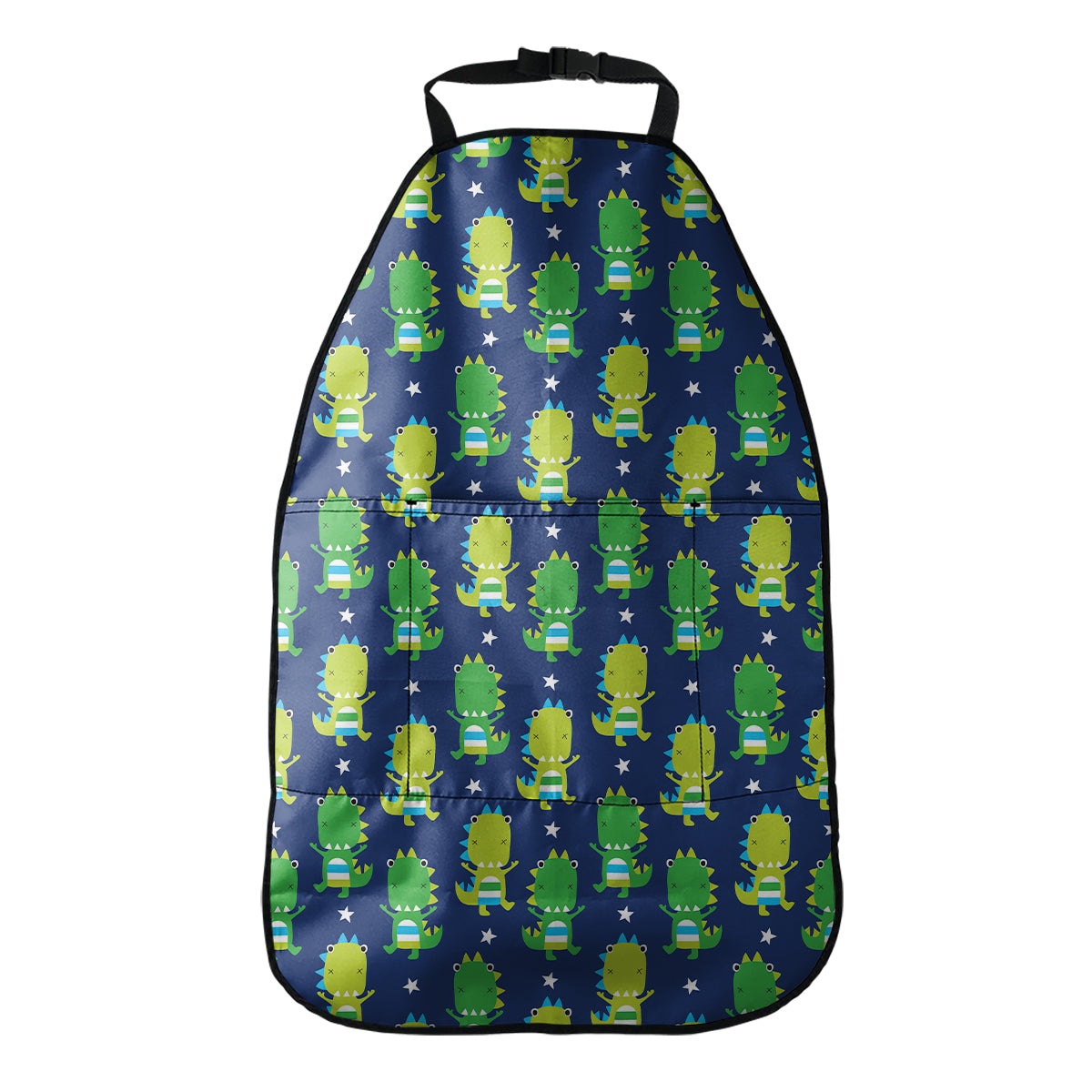 Cute Dino T-Rex Pattern Print Car Seat Organizers