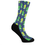 Cute Dino T-Rex Pattern Print Crew Socks