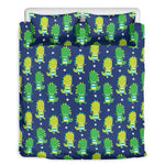 Cute Dino T-Rex Pattern Print Duvet Cover Bedding Set