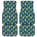 Cute Dino T-Rex Pattern Print Front and Back Car Floor Mats