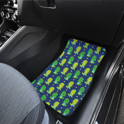 Cute Dino T-Rex Pattern Print Front and Back Car Floor Mats