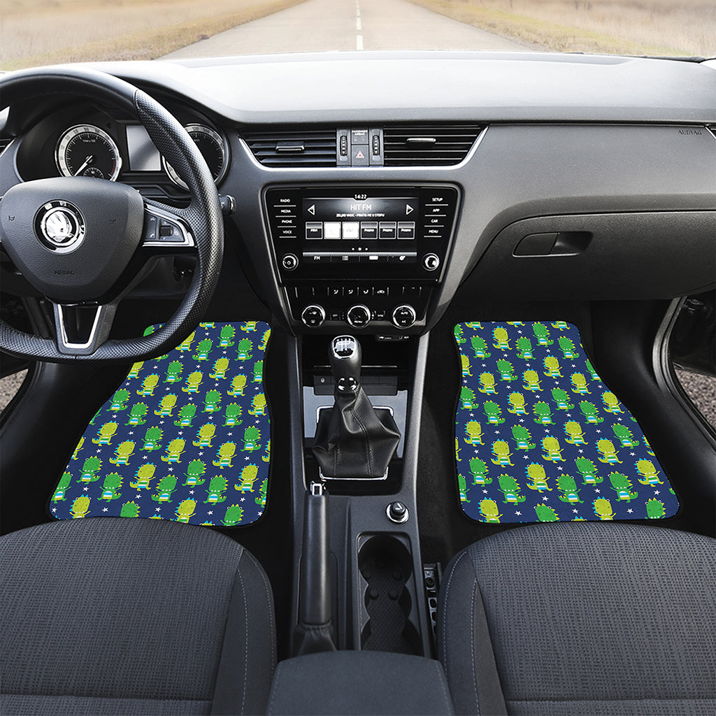 Cute Dino T-Rex Pattern Print Front Car Floor Mats