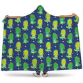 Cute Dino T-Rex Pattern Print Hooded Blanket