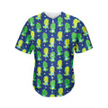 Cute Dino T-Rex Pattern Print Men's Baseball Jersey