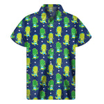 Cute Dino T-Rex Pattern Print Men's Short Sleeve Shirt