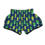 Cute Dino T-Rex Pattern Print Muay Thai Boxing Shorts