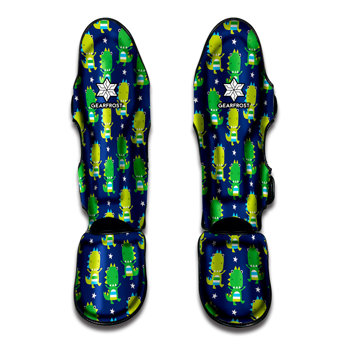 Cute Dino T-Rex Pattern Print Muay Thai Shin Guard