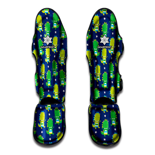 Cute Dino T-Rex Pattern Print Muay Thai Shin Guard