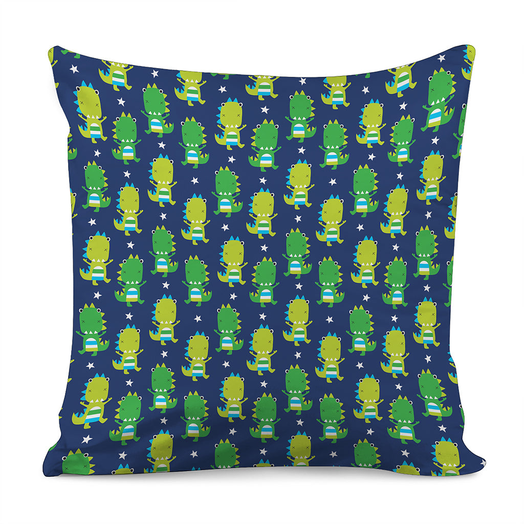 Cute Dino T-Rex Pattern Print Pillow Cover