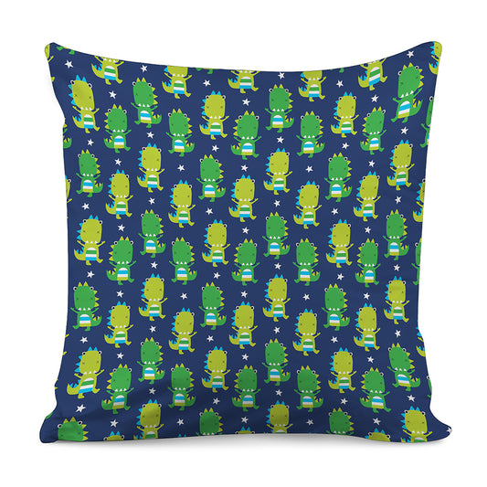 Cute Dino T-Rex Pattern Print Pillow Cover