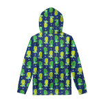 Cute Dino T-Rex Pattern Print Pullover Hoodie