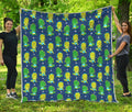 Cute Dino T-Rex Pattern Print Quilt