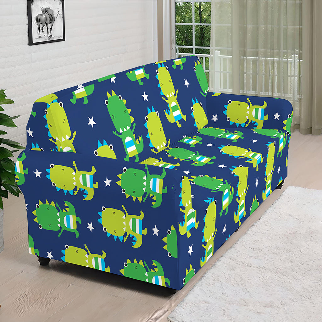 Cute Dino T-Rex Pattern Print Sofa Cover