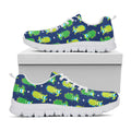 Cute Dino T-Rex Pattern Print White Running Shoes