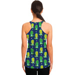Cute Dino T-Rex Pattern Print Women's Racerback Tank Top