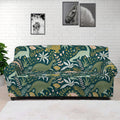 Cute Dino Tropical Leaves Pattern Print Sofa Cover
