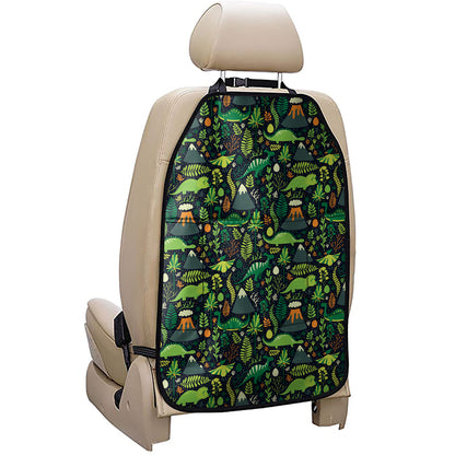 Cute Dinosaur And Floral Pattern Print Car Seat Organizers