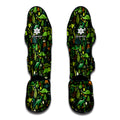 Cute Dinosaur And Floral Pattern Print Muay Thai Shin Guards