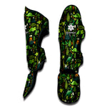 Cute Dinosaur And Floral Pattern Print Muay Thai Shin Guard