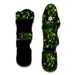 Cute Dinosaur And Floral Pattern Print Muay Thai Shin Guard