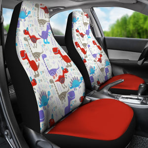 Cute Dinosaurs Universal Fit Car Seat Covers GearFrost