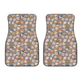 Cute Dog Emoji Pattern Print Front Car Floor Mats