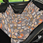 Cute Dog Emoji Pattern Print Pet Car Back Seat Cover