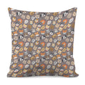Cute Dog Emoji Pattern Print Pillow Cover