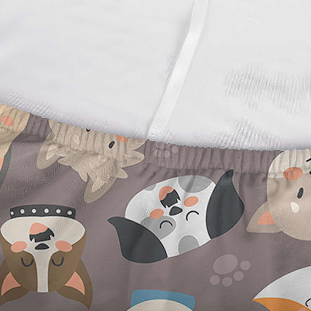 Cute Dog Emoji Pattern Print Sofa Cover