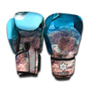 Cute Dolphins In The Ocean Print Boxing Gloves