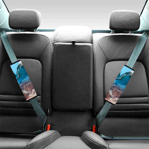 Cute Dolphins In The Ocean Print Car Seat Belt Covers