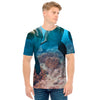 Cute Dolphins In The Ocean Print Men's T-Shirt