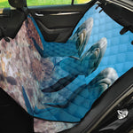 Cute Dolphins In The Ocean Print Pet Car Back Seat Cover