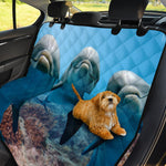 Cute Dolphins In The Ocean Print Pet Car Back Seat Cover