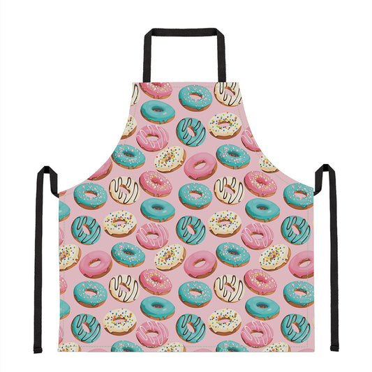 Cute Donut Pattern Print Apron