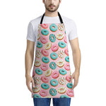 Cute Donut Pattern Print Apron