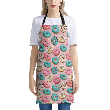 Cute Donut Pattern Print Apron