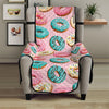 Cute Donut Pattern Print Armchair Protector