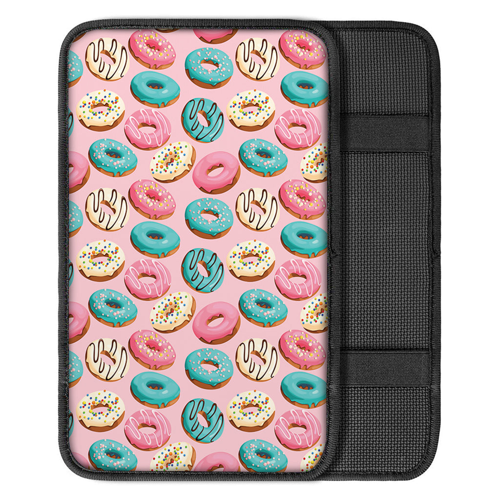 Cute Donut Pattern Print Car Center Console Cover