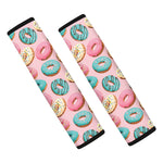 Cute Donut Pattern Print Car Seat Belt Covers