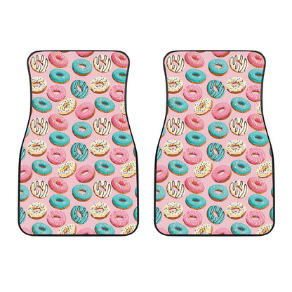 Cute Donut Pattern Print Front Car Floor Mats